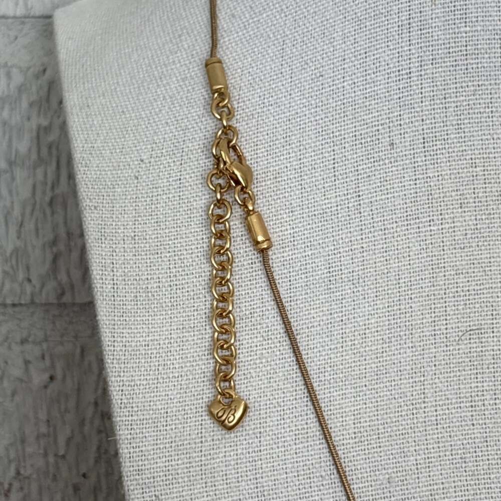 Brighton Diva Daisy Gold Tone & Crystal Pendent Necklace & Earrings Set 20" - Picture 5 of 14